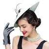 Vintage Hair Clip Black and White Pillbox Fascinator Hat with Bowknot-Hats-Innovato Design-Innovato Design