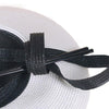 Vintage Hair Clip Black and White Pillbox Fascinator Hat with Bowknot