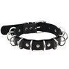 Metal Ring Choker Collar Leather Gothic Harajuku Necklace