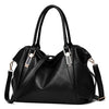 Fashion Leather Tote Bag, Shoulder Bag and Handbag-Handbags-Innovato Design-Black-Innovato Design