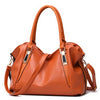Fashion Leather Tote Bag, Shoulder Bag and Handbag-Handbags-Innovato Design-Brown-Innovato Design