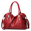 Fashion Leather Tote Bag, Shoulder Bag and Handbag-Handbags-Innovato Design-Burgundy-Innovato Design