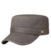 Buckled Cotton Flat Top Snapback Army Military Hat