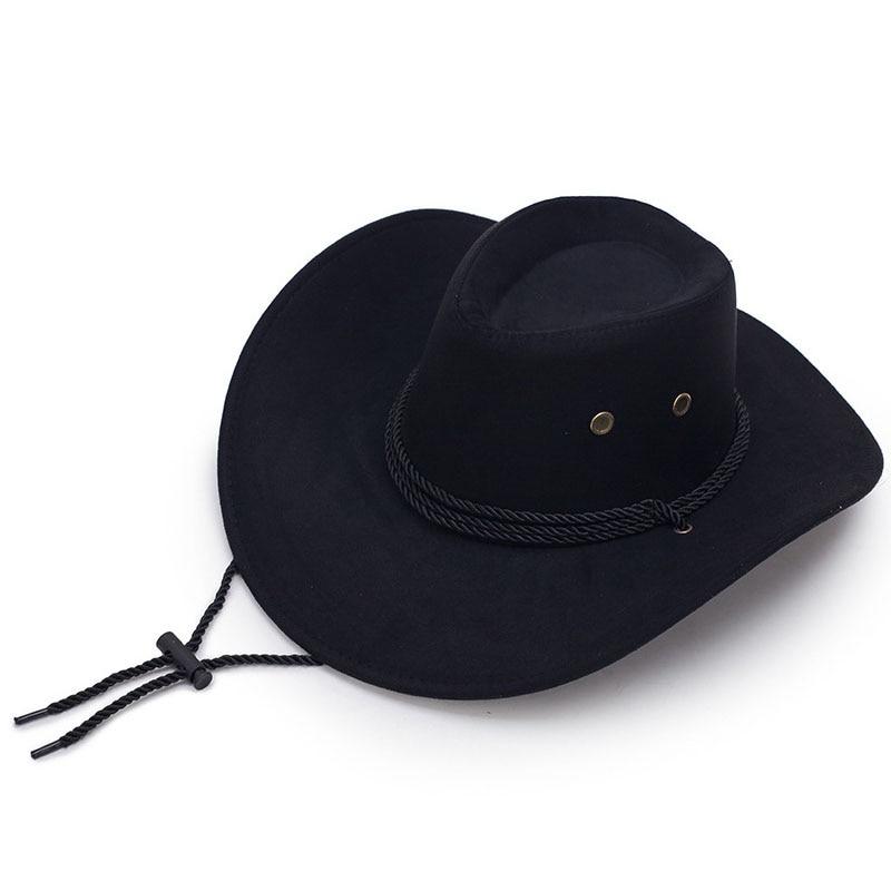 Diamond-shaped Rodeo Cowboy Hat with Adjustable Strap-Hats-Innovato Design-Black Coffee-Innovato Design