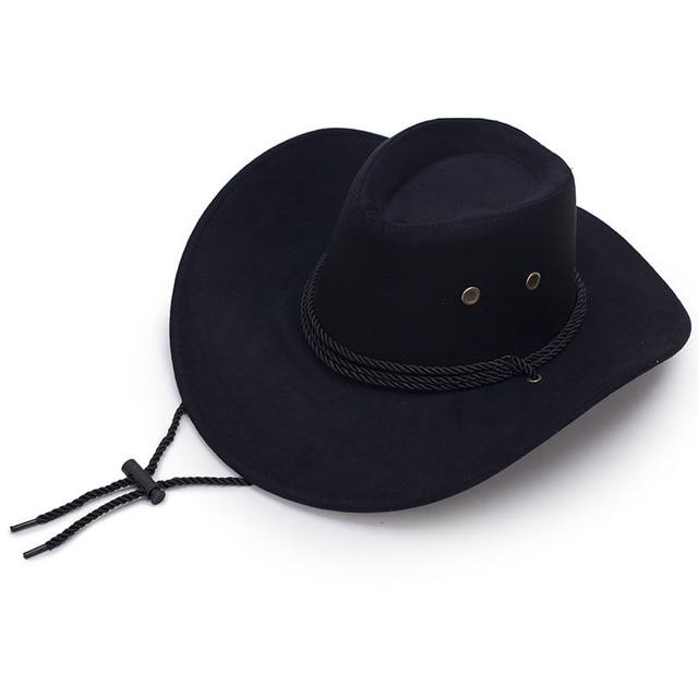 Diamond-shaped Rodeo Cowboy Hat with Adjustable Strap-Hats-Innovato Design-Black Coffee-Innovato Design
