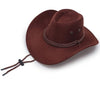 Diamond-shaped Rodeo Cowboy Hat with Adjustable Strap
