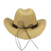 Hawaiian Cowboy Hat with Cowrie Shell Metal Belt Band