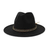 Crushable Wool Felt Panama Hat with Decorative Belt