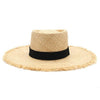 Foldable Raffia Straw Floppy Beach Hat with Belt