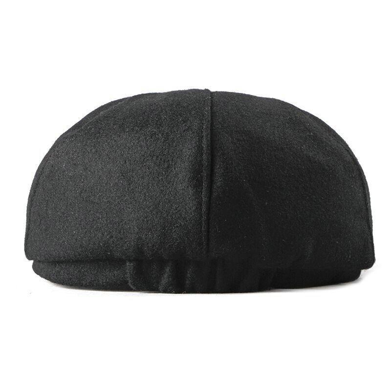 Woolen British Painter Newsboy Cap-Hats-Innovato Design-Black-Innovato Design