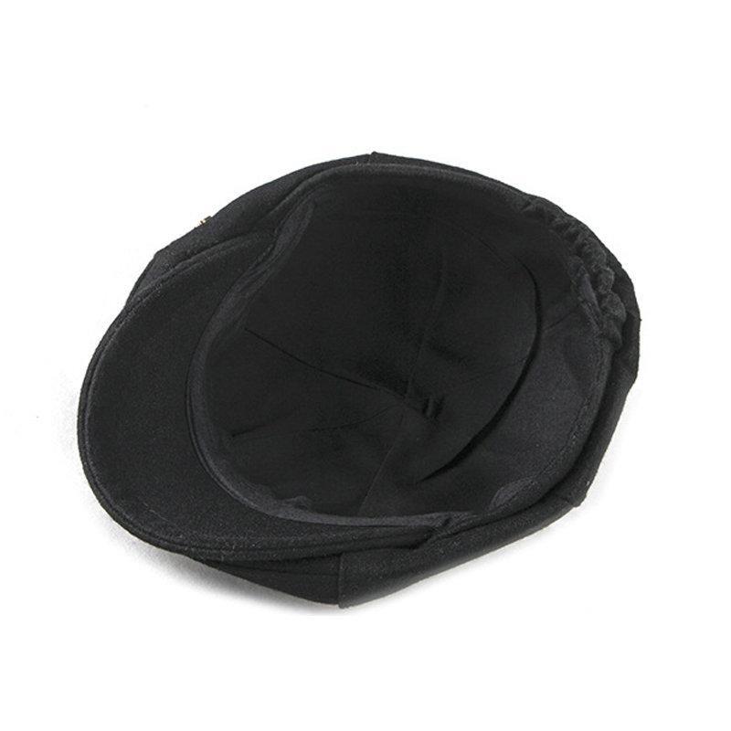 Woolen British Painter Newsboy Cap-Hats-Innovato Design-Black-Innovato Design