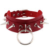 Spike Stud Choker Collar Leather Punk Rock Gothic Necklace
