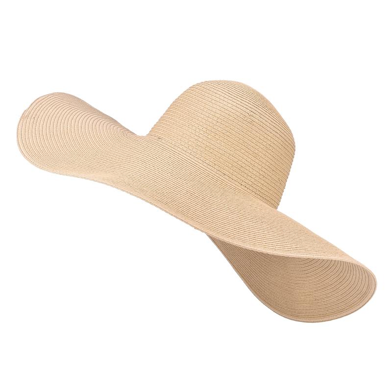 Extra Large Wide Brim Floppy Straw Sun Hat-Hats-Innovato Design-Natural-Innovato Design