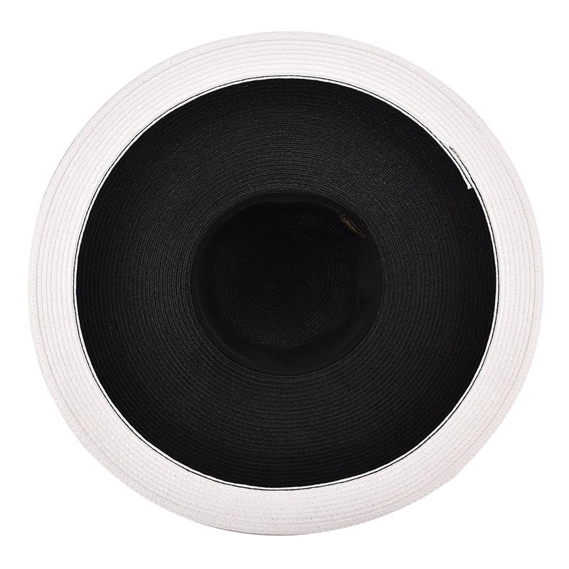 Extra Large Wide Brim Floppy Straw Sun Hat-Hats-Innovato Design-Black-Innovato Design