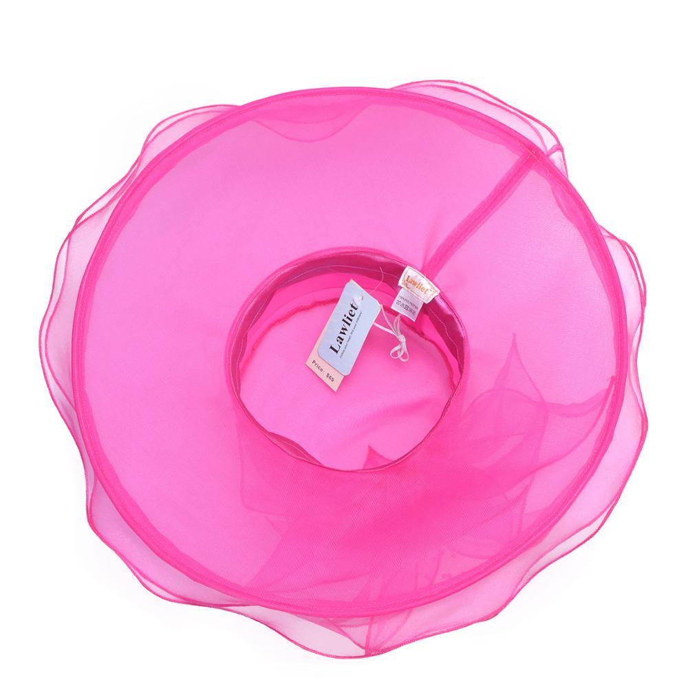 Ladies Floppy Wide Brim Organza Sun Hat-Hats-Innovato Design-Innovato Design
