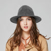 Classic Wide Brim Wool Fedora Hat