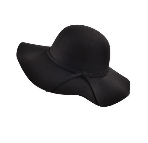 Summer Wide Brim Vintage Floppy Sun Hat for Kids & Moms-Hats-Innovato Design-Black-Kid-Innovato Design