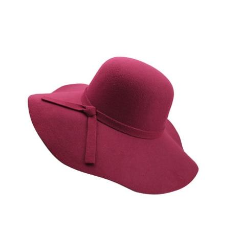 Summer Wide Brim Vintage Floppy Sun Hat for Kids & Moms-Hats-Innovato Design-Wine Red-Kid-Innovato Design
