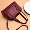 Luxury Tassel Genuine Leather Tote Bag, Shoulder Bag and Handbag-Handbags-Innovato Design-Purple-Innovato Design