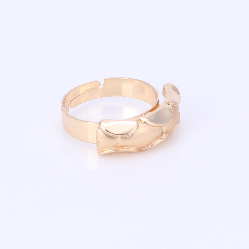 Gold/Silver Spine Link Necklace, Bracelet, Earrings & Ring Wedding Statement Jewelry Set-Jewelry Sets-Innovato Design-Silver-Innovato Design