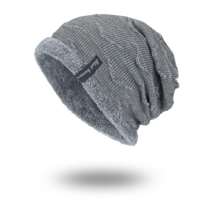 Fluffy Thick Beanie, Bonnet or Skullies-Hats-Innovato Design-Gray-Innovato Design
