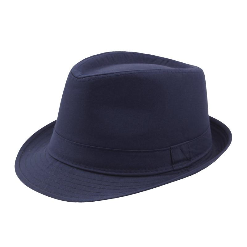 Classic Solid Color Wide Brim Fedora Trilby Hat-Hats-Innovato Design-Blue-Innovato Design