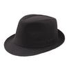 Classic Solid Color Wide Brim Fedora Trilby Hat