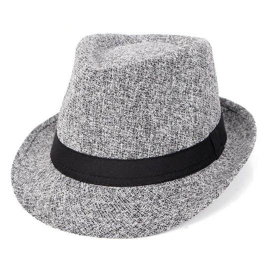 Vintage Flecked Trilby Fedora Hat with Black Hatband-Hats-Innovato Design-Black-Innovato Design