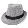 Vintage Flecked Trilby Fedora Hat with Black Hatband