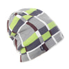 Geometric Patterns Plaid Knit Hat, Skull Cap or Beanie