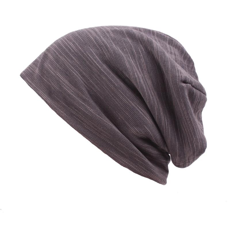 Striped Knit Skating Hat, Beanie or Skull Cap-Hats-Innovato Design-Gray-Innovato Design