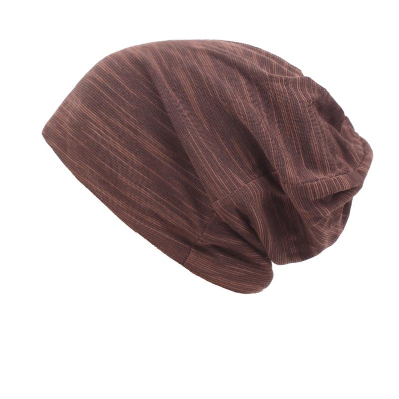 Striped Knit Skating Hat, Beanie or Skull Cap-Hats-Innovato Design-Coffee-Innovato Design