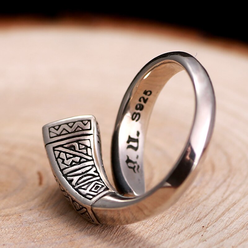 White Cubic Zirconia Virgin Mary Sculpture 925 Sterling Silver Vintage Open Ring-Rings-Innovato Design-Innovato Design