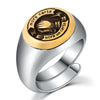 Praying Hands Signet 925 Sterling Silver Adjustable Vintage Ring-Rings-Innovato Design-Innovato Design