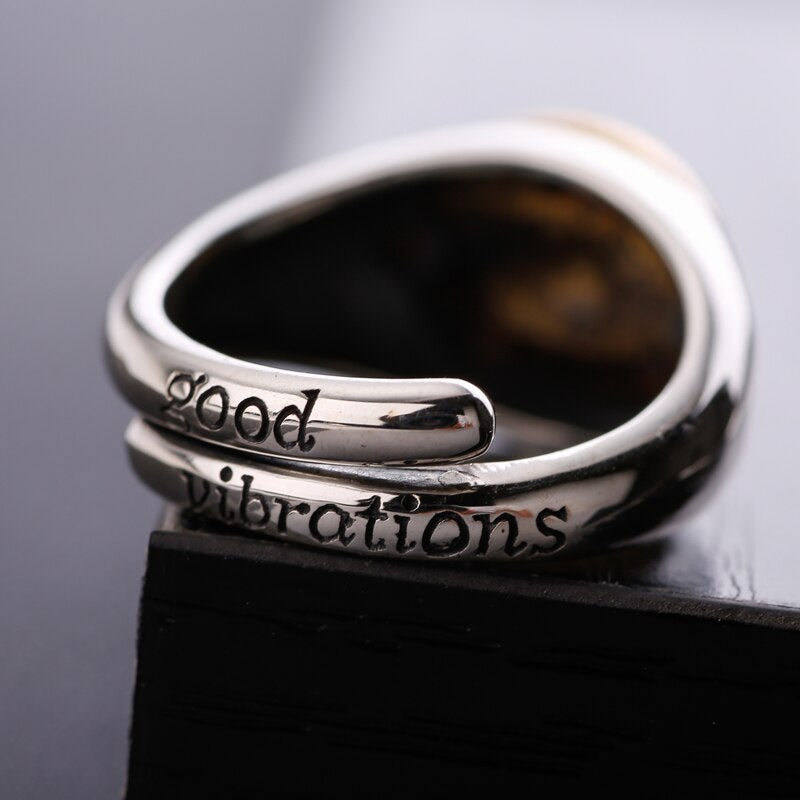 Praying Hands Signet 925 Sterling Silver Adjustable Vintage Ring-Rings-Innovato Design-Innovato Design