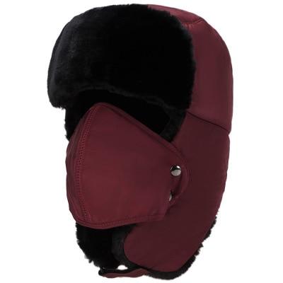 Luxury Trapper Earflap Bomber Hat-Hats-Innovato Design-Dark Red-Innovato Design