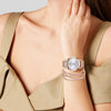 Women Rose Gold Quartz Watch and Multilayer Crystal Bracelet Jewelry Set-Jewelry Sets-Innovato Design-London-Innovato Design