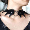Punk Heart and Bat Wings Choker Collar PU Leather Gothic Harajuku Necklace-Necklace-Innovato Design-Pink-Innovato Design
