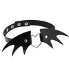 Punk Heart and Bat Wings Choker Collar PU Leather Gothic Harajuku Necklace