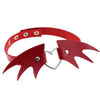 Punk Heart and Bat Wings Choker Collar PU Leather Gothic Harajuku Necklace-Necklace-Innovato Design-Red-Innovato Design