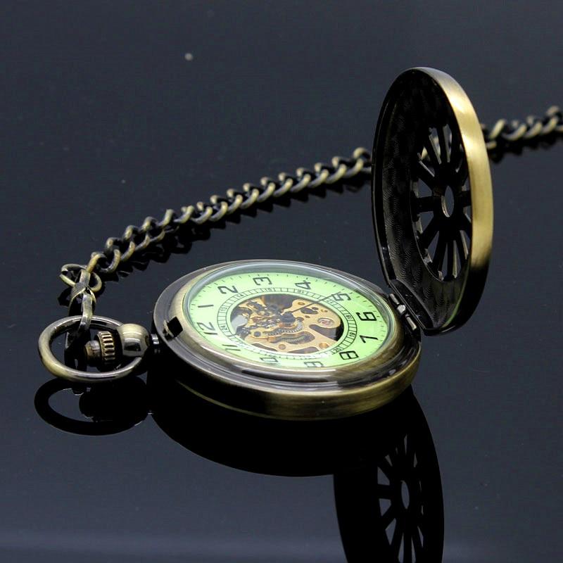Bronze Pocket Watch with Glow in the Dark Luminous Dial-Pocket Watch-Innovato Design-Innovato Design