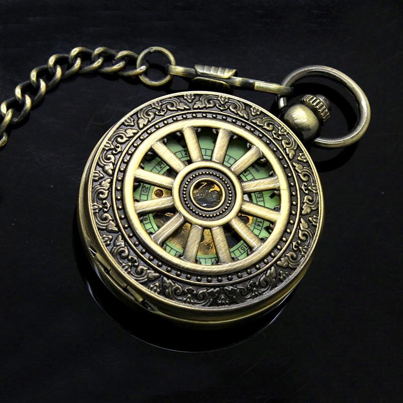 Bronze Pocket Watch with Glow in the Dark Luminous Dial-Pocket Watch-Innovato Design-Innovato Design