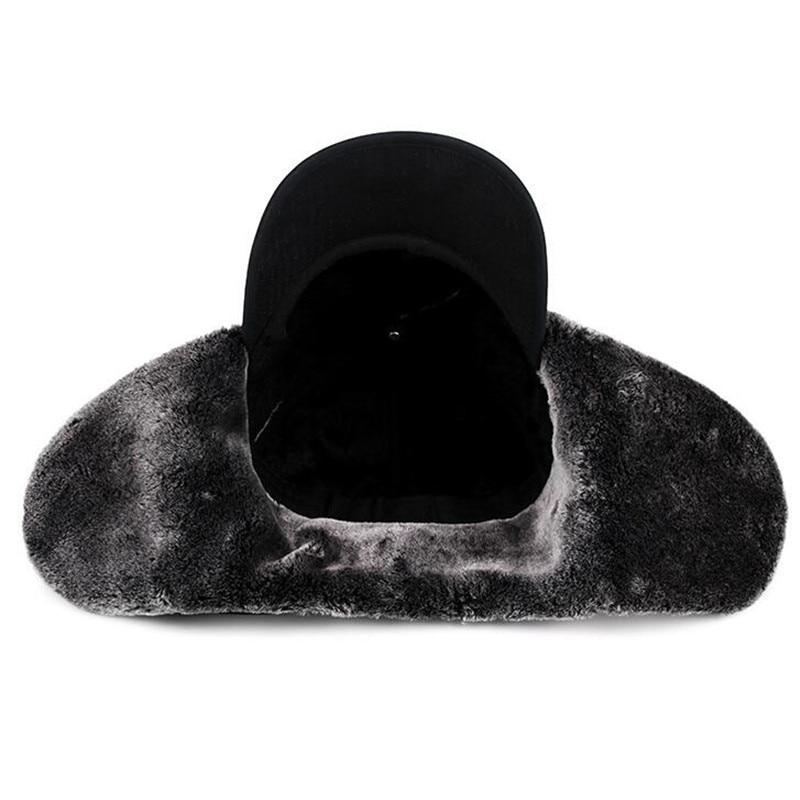 Velvet Thermal Bomber Hat with Ear and Face Protection-Hats-Innovato Design-Dark Blue-Innovato Design