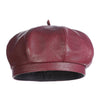Polyurethane Leather British Painter Octagonal Hat