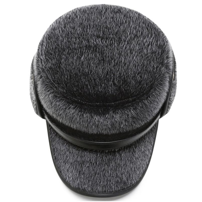 Faux Fur Bomber Military Hat with Earflaps-Hats-Innovato Design-Gray-Innovato Design