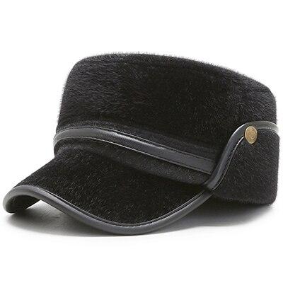 Faux Fur Bomber Military Hat with Earflaps-Hats-Innovato Design-Black-Innovato Design