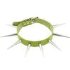 Big Metal Spike Stud Choker Collar PU Leather Gothic Hip-Hop Necklace-Necklaces-Innovato Design-Green-Innovato Design