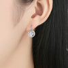 Round Shape Cubic Zirconia Fashion Stud Earrings