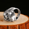 Gothic Skull Aviator Glasses 925 Sterling Silver Vintage Punk Biker Ring-Rings-Innovato Design-Innovato Design