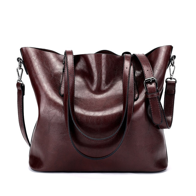 Luxury Designer Vintage Soft Leather Shoulder Bag, Crossbody Bag and Handbag-Handbags-Innovato Design-Dark Red-Innovato Design